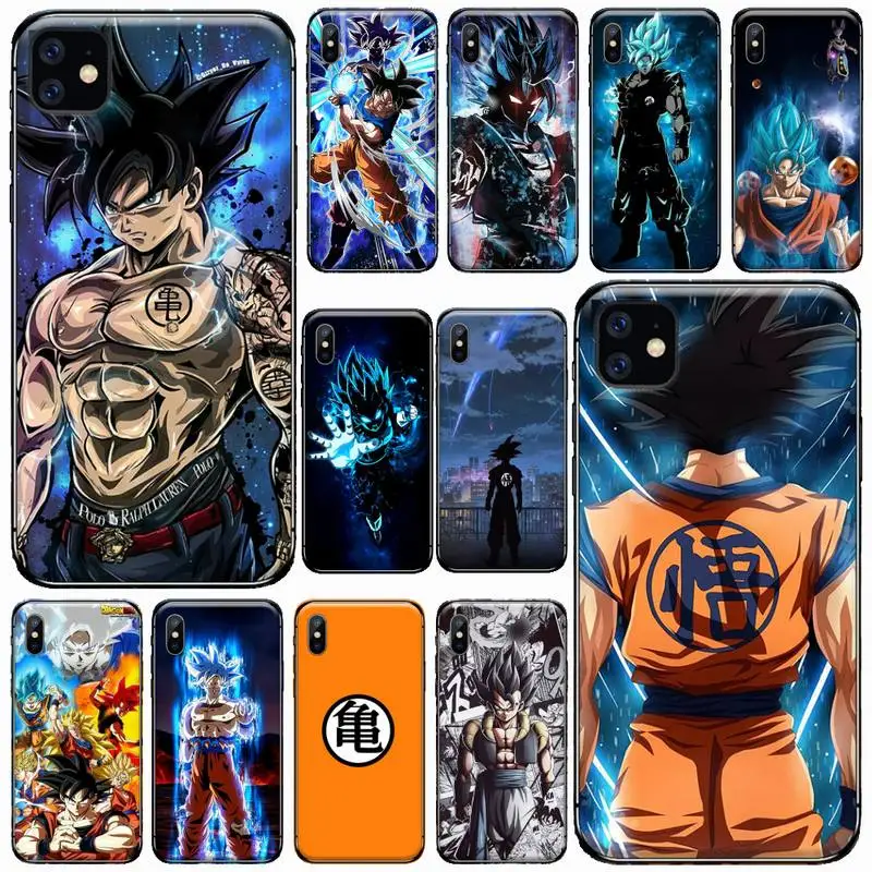 

D-Dragon Ball Goku Japan anime Phone Case for iPhone 11 12 pro XS MAX 8 7 6 6S Plus X 5S SE 2020 XR mini