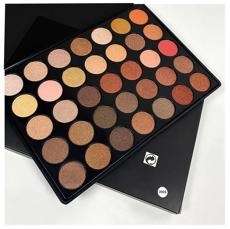 Unique Shaped Eyeshadow Magnetic case 35 Color Holographic Pigment Eye Shadow Bright Color Matte Eyeshadow Palette Make Your