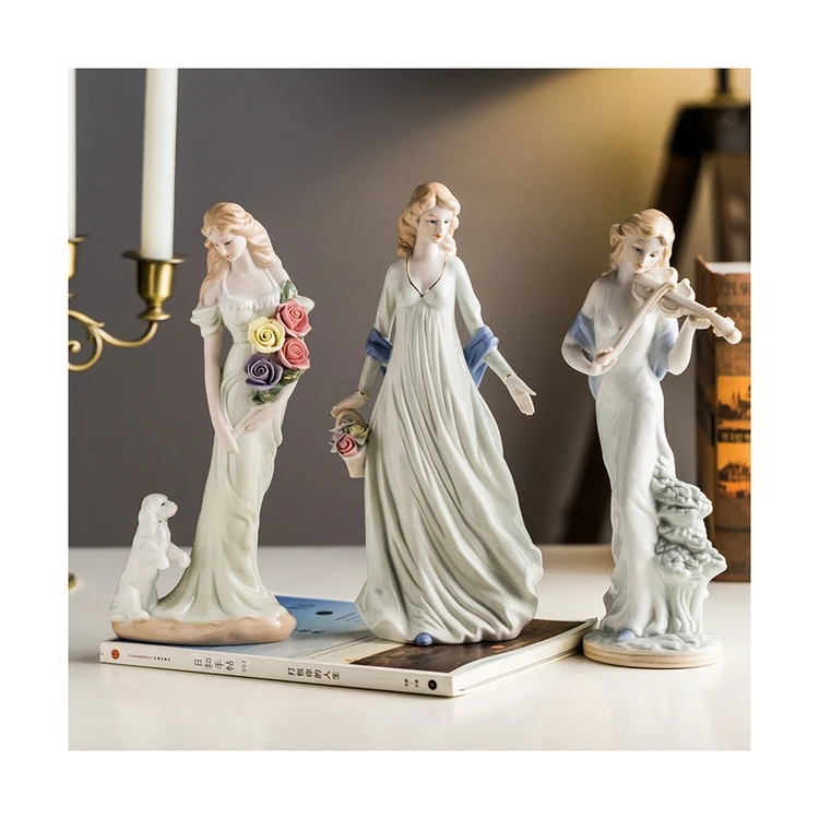 

Cartoon Ceramics girls ornaments Art furnishing articles Home decoration handicraft for girl gifts
