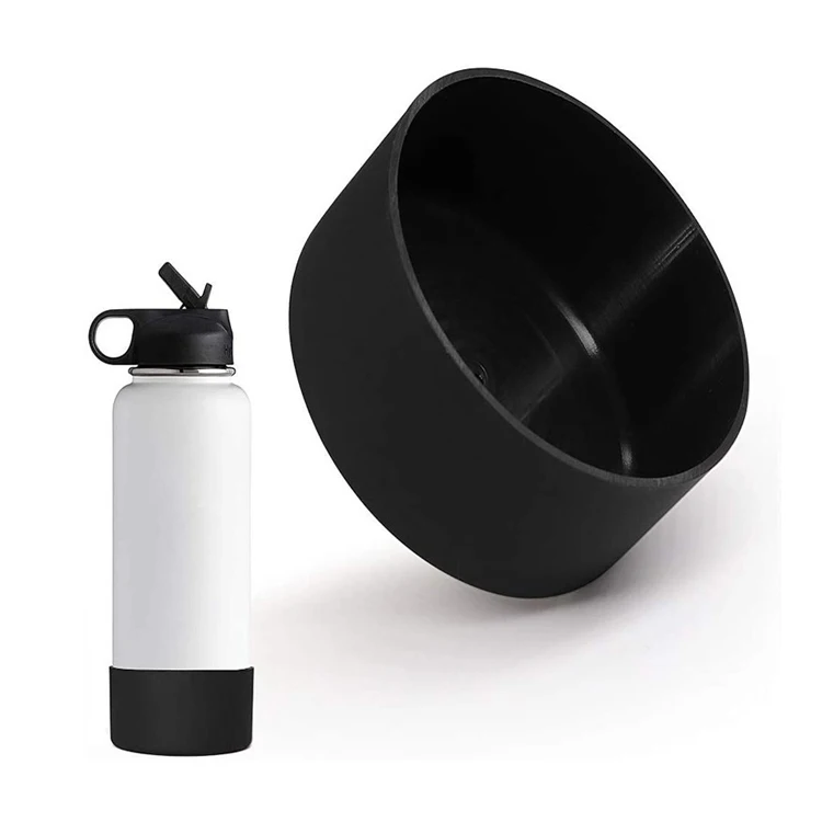 

2020 Must Have For Outdoor Travel Soft And Foldable High Temperature Resistant And Safe Glass Water Bottle With Silicone Sleeve, 9 colors