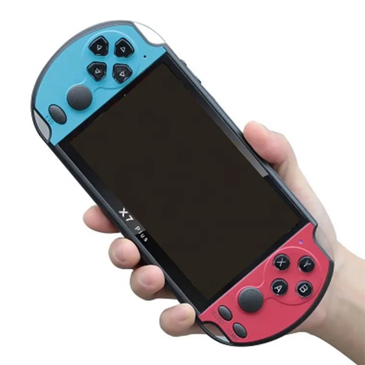 

Hot sale 5.1 Inch X7 Plus Game Console 64bit Built-in 10000 Classic Games Handheld Game Player