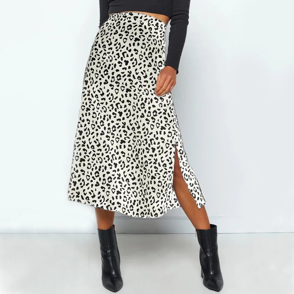 

al por mayor gasa elegantes de chiffon talle alto tubo midi de mujer largas faldas, White, black, green
