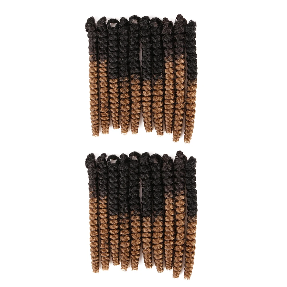 

Best selling aliexpress hair 20 inch twist braiding wavy crochet braids, #1b/27