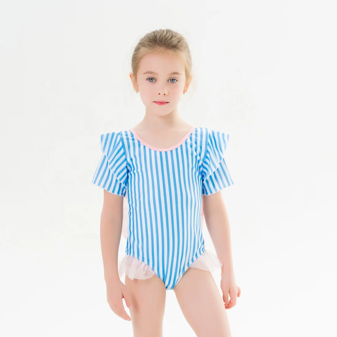 

Hot sale Girls' Swimsuit Small fresh one-piece mesh hot spring swimming children's swimsuit kids bathing suits baby swimwear
