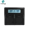 Manufacturer china DSLR camera battery LP-E6 double charger 8.4V lcd indicator