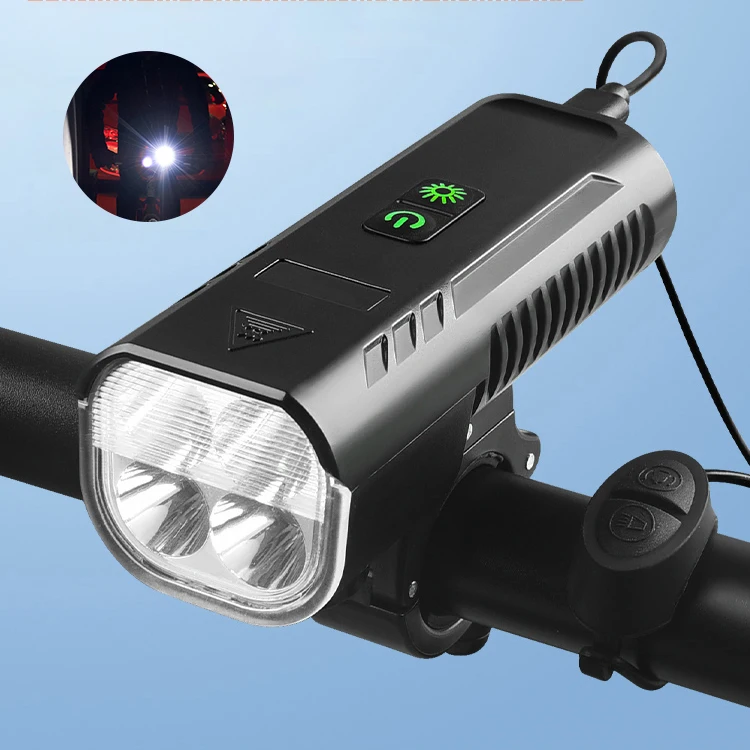 

New arriver mtb road bicycle led front lights night cycling warning 1000 lumen bike light with horn