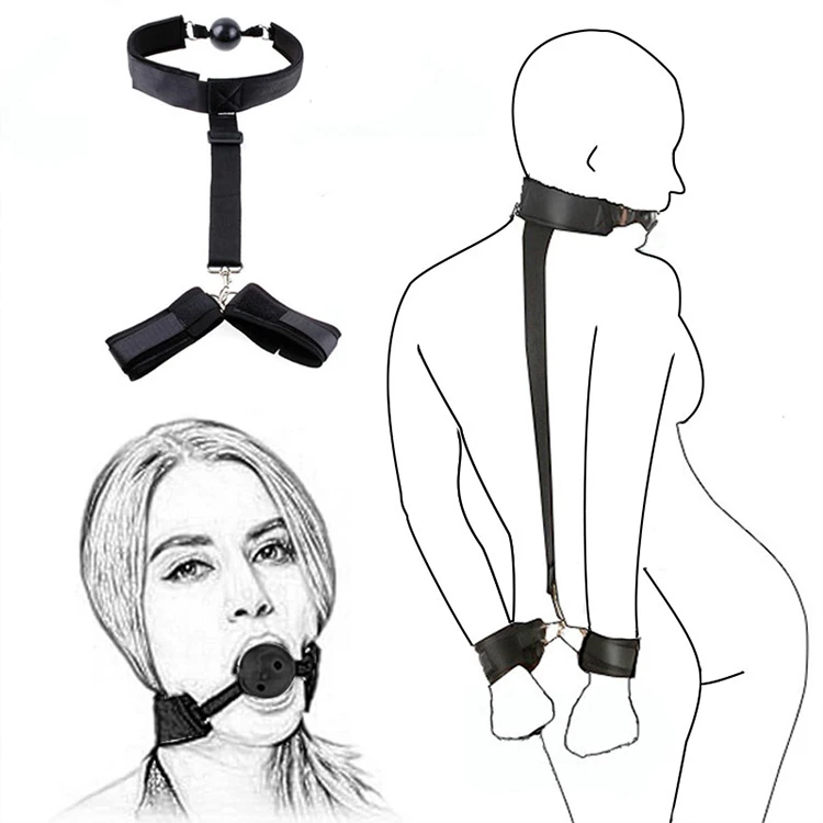 Wholesale Bdsm Bondage Set Sex Toys For Women Couples Restraints Slaves In Bed Handcuffs & Ankle Cuff Mouth Gag Erotic Fetish