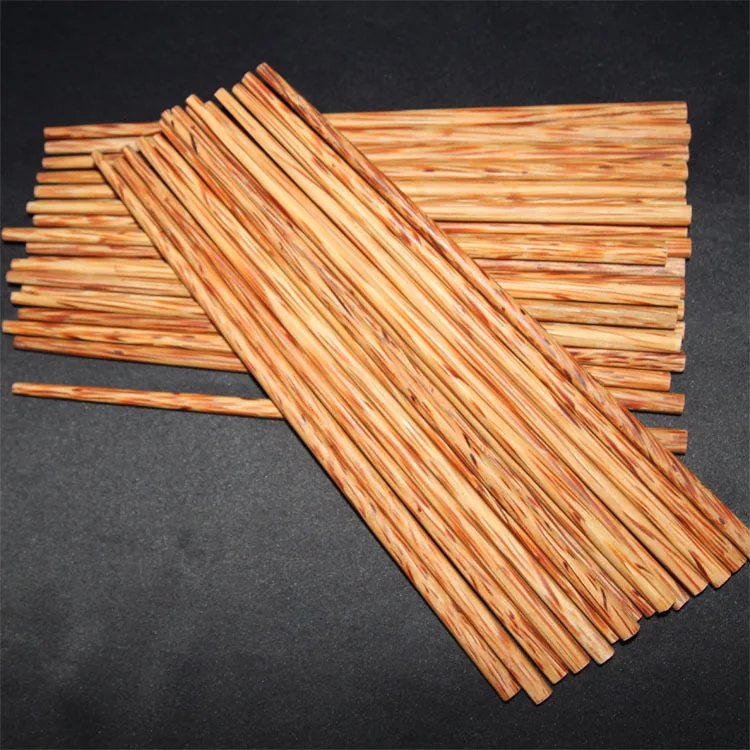 

Private Label High Temperature Resistant Hotel Household Tools Chinese Style Reusable Coconut Wood Chopsticks, Wood color