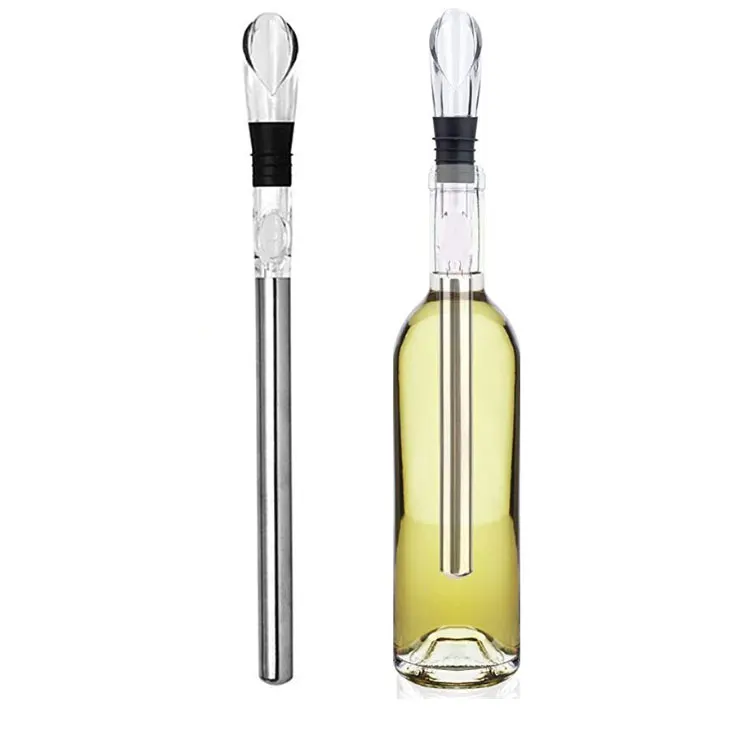 

ChillerWholesale Portable Wine Accessory Professional StainlessHigh quality Wine Cooler, Silver
