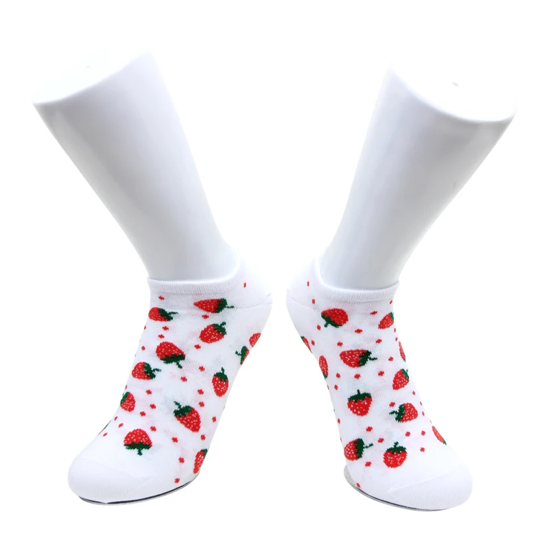 

Wholesale fashion fruit animal women low cut happy funny ankle socks