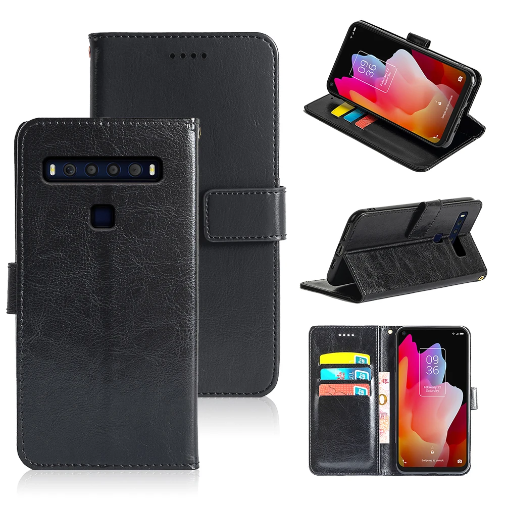 

PU Card Holder Wallet Flip Leather Case For TCL 10 Pro 10 Lite 10L