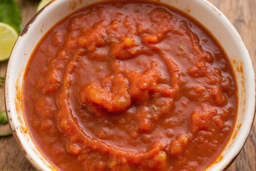 Spread of salsa macha ingredients laid out on a kitchen counter