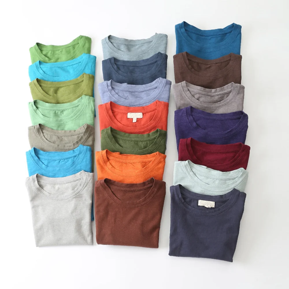 

Wholesale Custom Organic Hemp/Cotton T shirts Organic Eco-friendly Hemp O-neck CASUAL Clothing