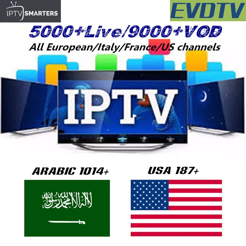 Volle Europäischen Spanien Latin Kanal Jahr EVDTV IPTV Beste Verkauf zu Nah...