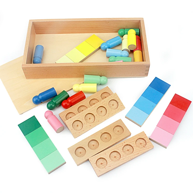 Kids Wooden Cartoon 3D Sorting Grouping Toys Montessori Learning Material 