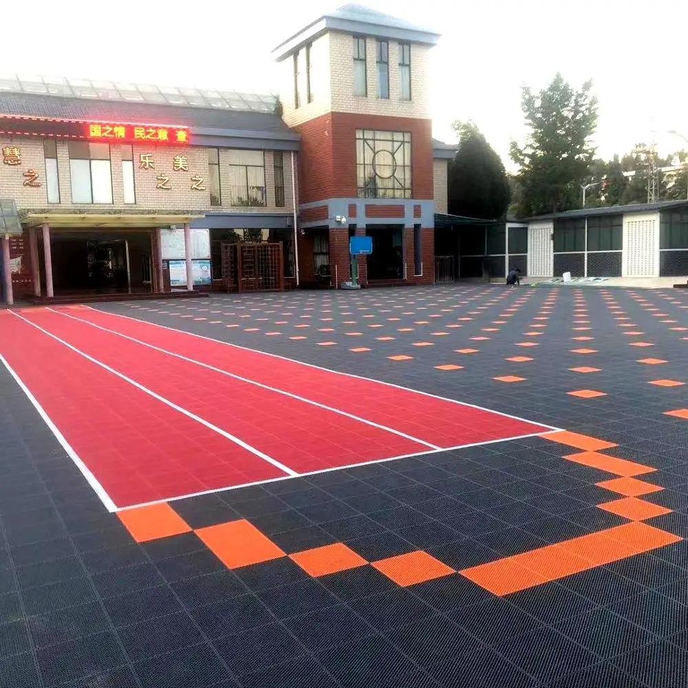 

wholesale hot sale roller skating flooring durable pp material interlocking sport floor tiles for roller skating court