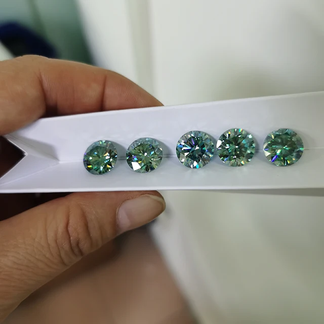 

Hot sale loose moissanite stone blue DEF color VVS1 excellent cut lab moissanite for wedding rings jewelry, Lasting long