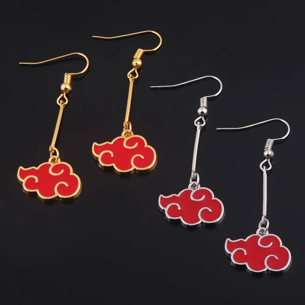 

Anime Kakashi Earrings Akatsuki Red Cloud Earrings, Picture