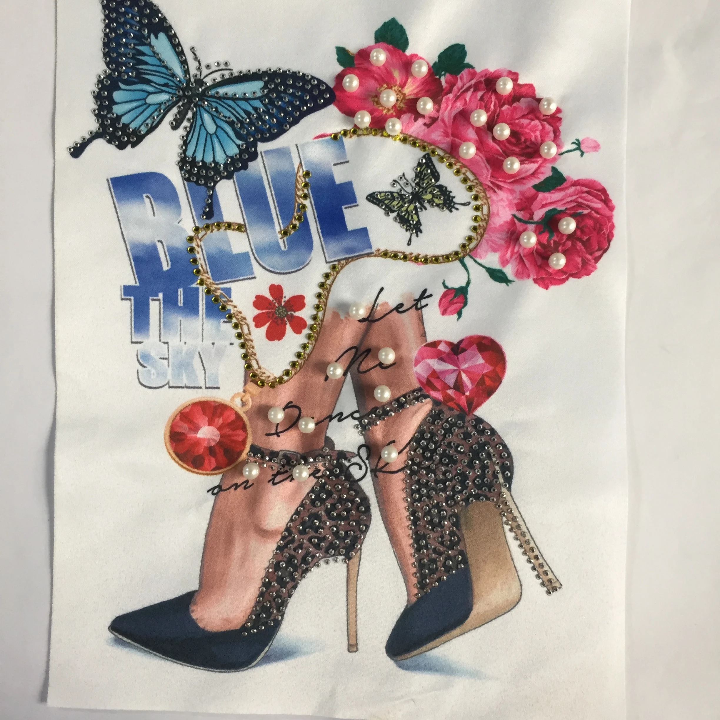 

Latest Fashion Shirt Patches Rhinestone Cloth Patch Patches for Jackets, Custom color