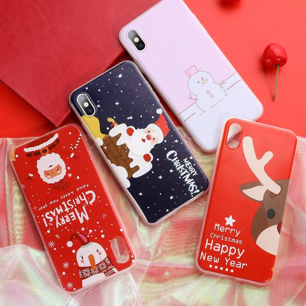 

Free Shipping 1 Sample OK China Manufacturer Low Cost Tpu Mobile Phone Cover Case For iPhone Christmas Phone Case