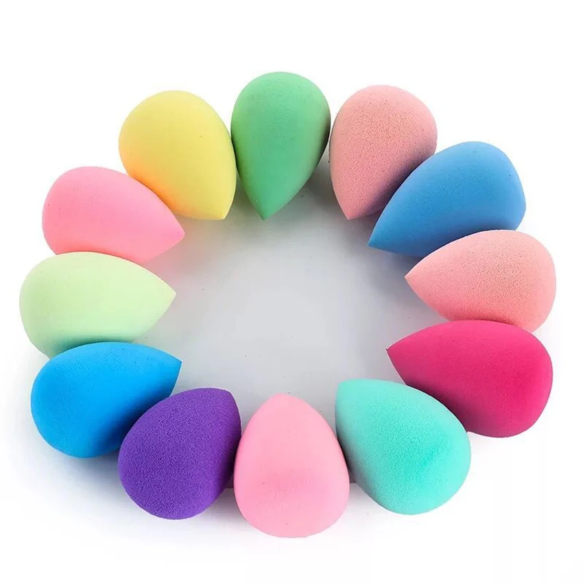 

Private label Washable latex free Beauty PU contour makeup sponge applicator private package, Customized