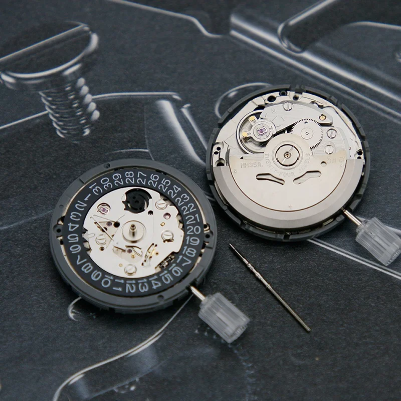 

Japan Seiko Mechanical Automatic Black Pate NH35A Watch Movement