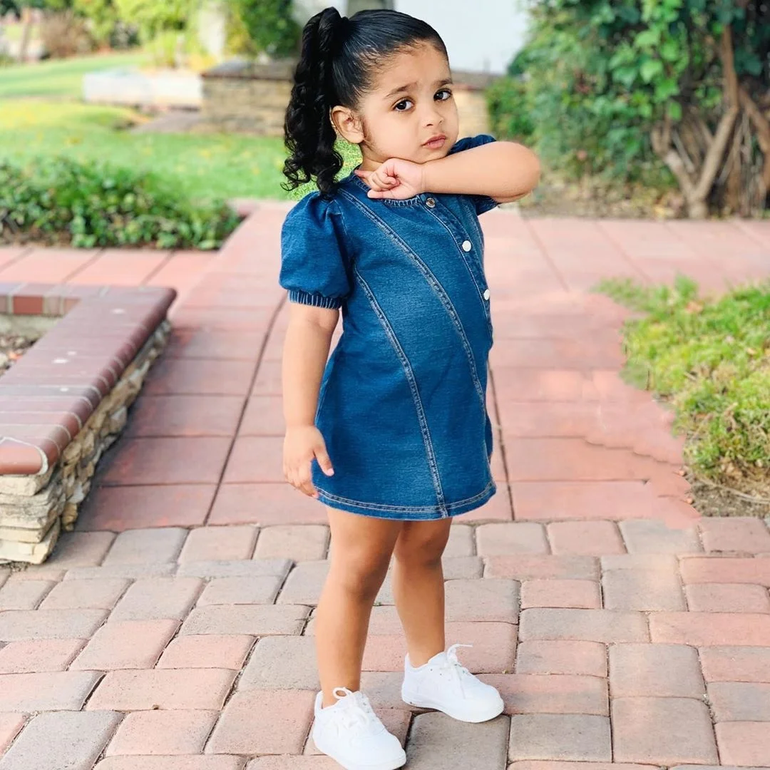 

New Brands Summer Toddler Clothing Kids Clothes Baby Dress Children Costume Fashion Denim Girls Dresses