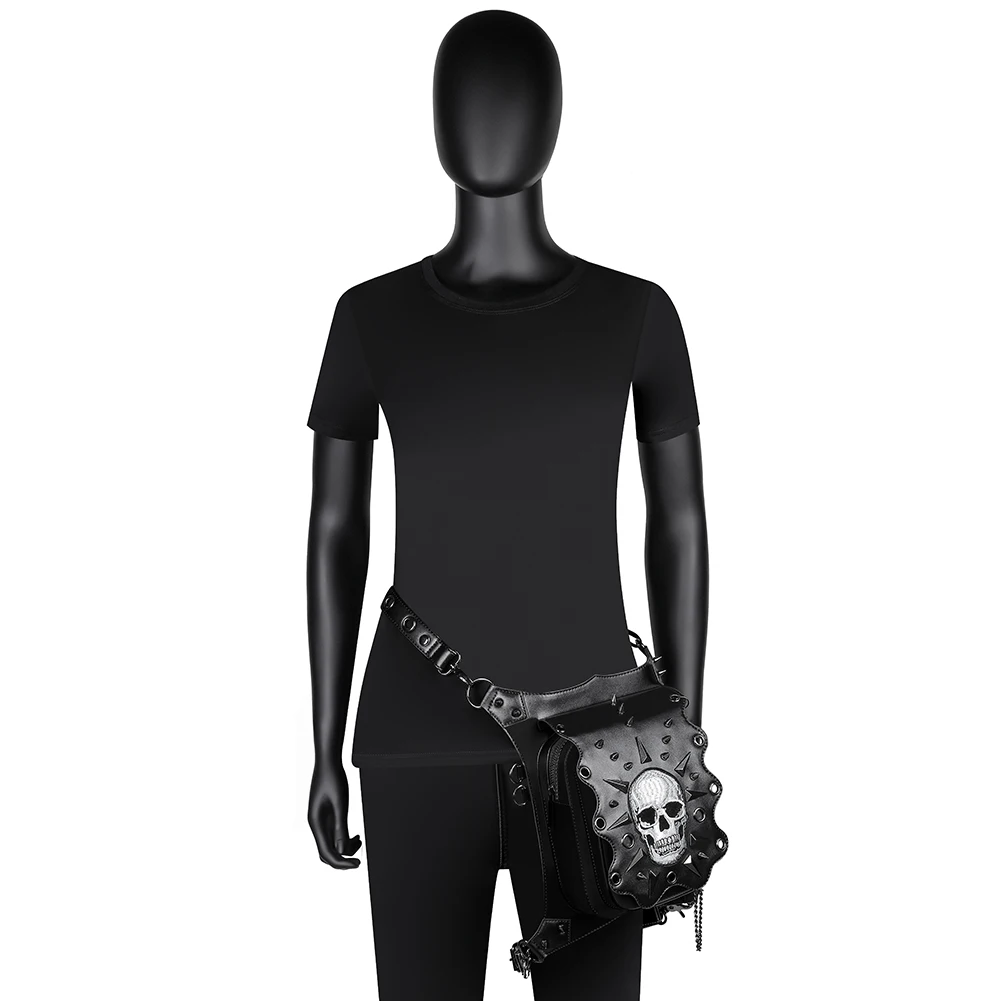 

Slung skull tactical Knight Fanny pack spot punk multifunctional tactics purses backpack crossbody waist bag