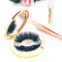 

Hailash 2019 hot selling real 100% 3d individual mink lashes custom packing private label 25mm mink eyelashes