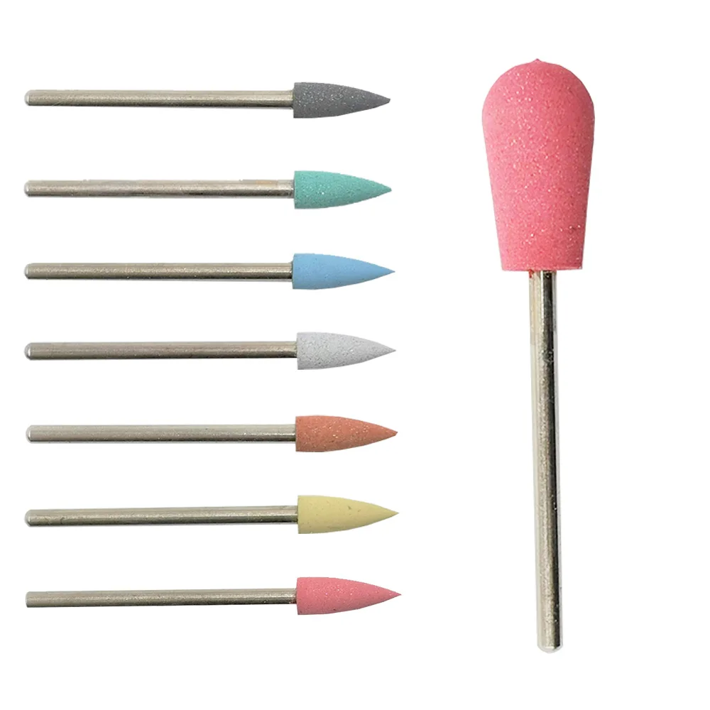 

Wholesale Polishing Skin Tools Manicure Silicone Drill Bit, Yellow(xf);blue(f);pink(m);gray(c);green(c);black(xc);brown(2xc)