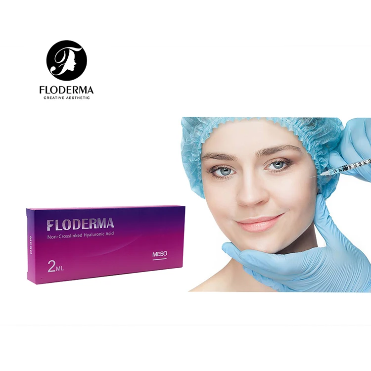 

Floderma Meso 2.5ml skin rejuvenating hyaluronic acid skin nourishing serum for mesotherapy, Transparent
