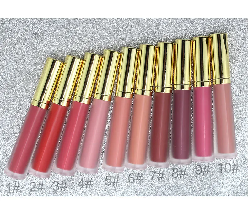 

Hot Style Cheap Price 10 Colors No Dry Vegan Cruelty Free Matte Lipstick