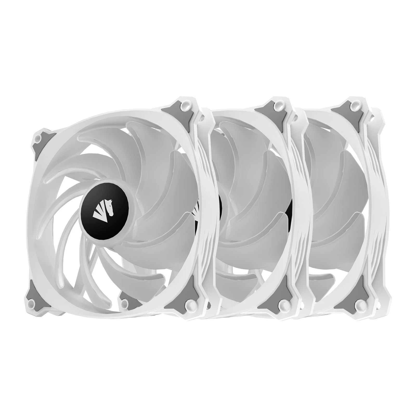 

ASIAHORSE | Water Cooling 120mm Case Fan Rock-X Liquid Water cooling, White/black