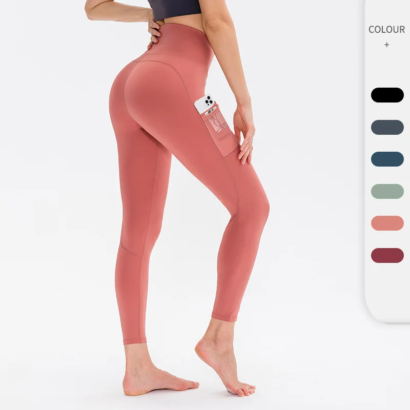 

Wholesale Quick Dry High Quality Sport Woman Clothes Gym Yoga Pants Gym Running With Pocket Fitness For Women Sports Leggings