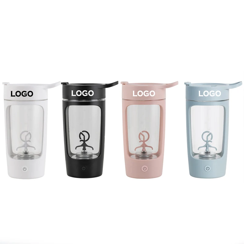 

OEM Branding 650ml USB Rechargeable Gym All In One Self Mixing Coffee Cup Electric Shaker Bottle