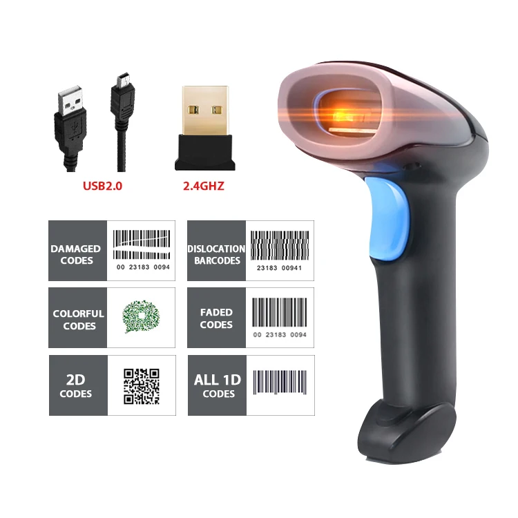 

Factory Price In Stock Scanners Wired Portable Android Bar Code Handheld Qr Code Reader 2D Wired Barcode Scanner Machine