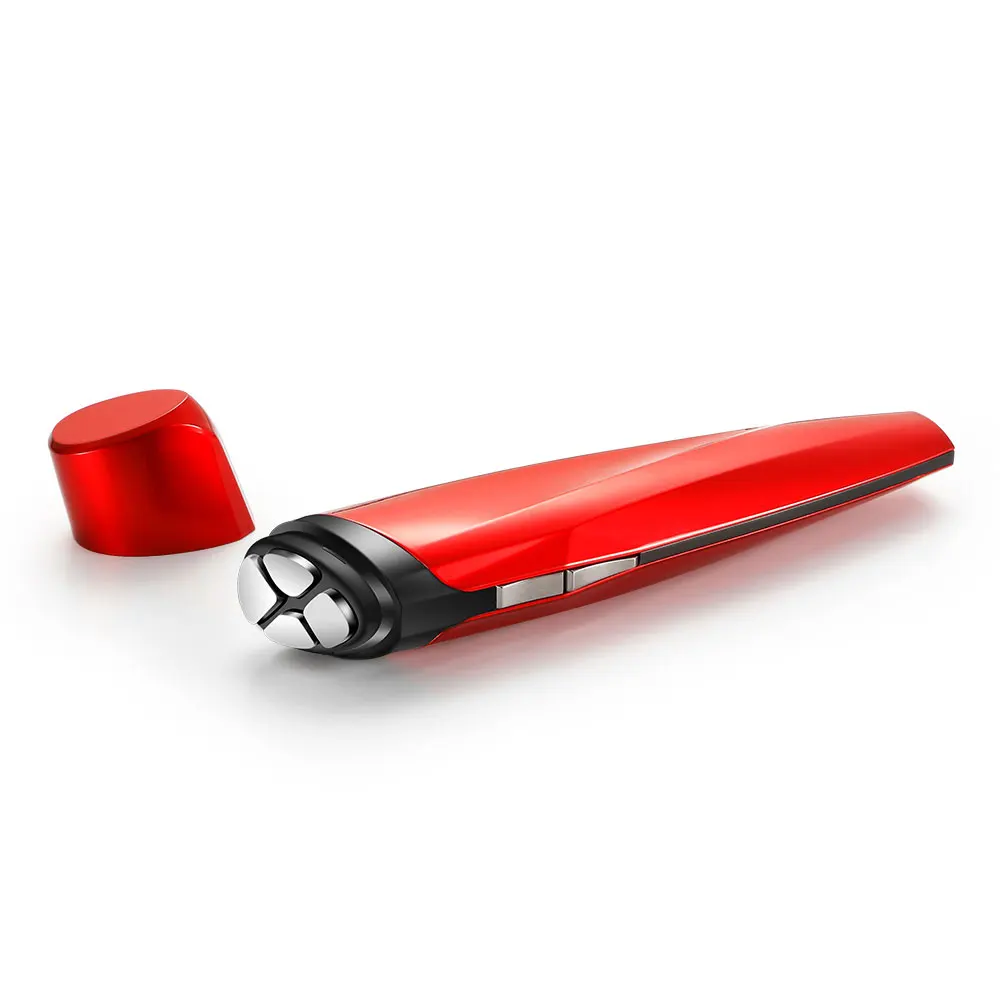 

face lifting wrinkle remover radio frequency EMS Handheld Electronic Facial Massager Eyes Care, Red