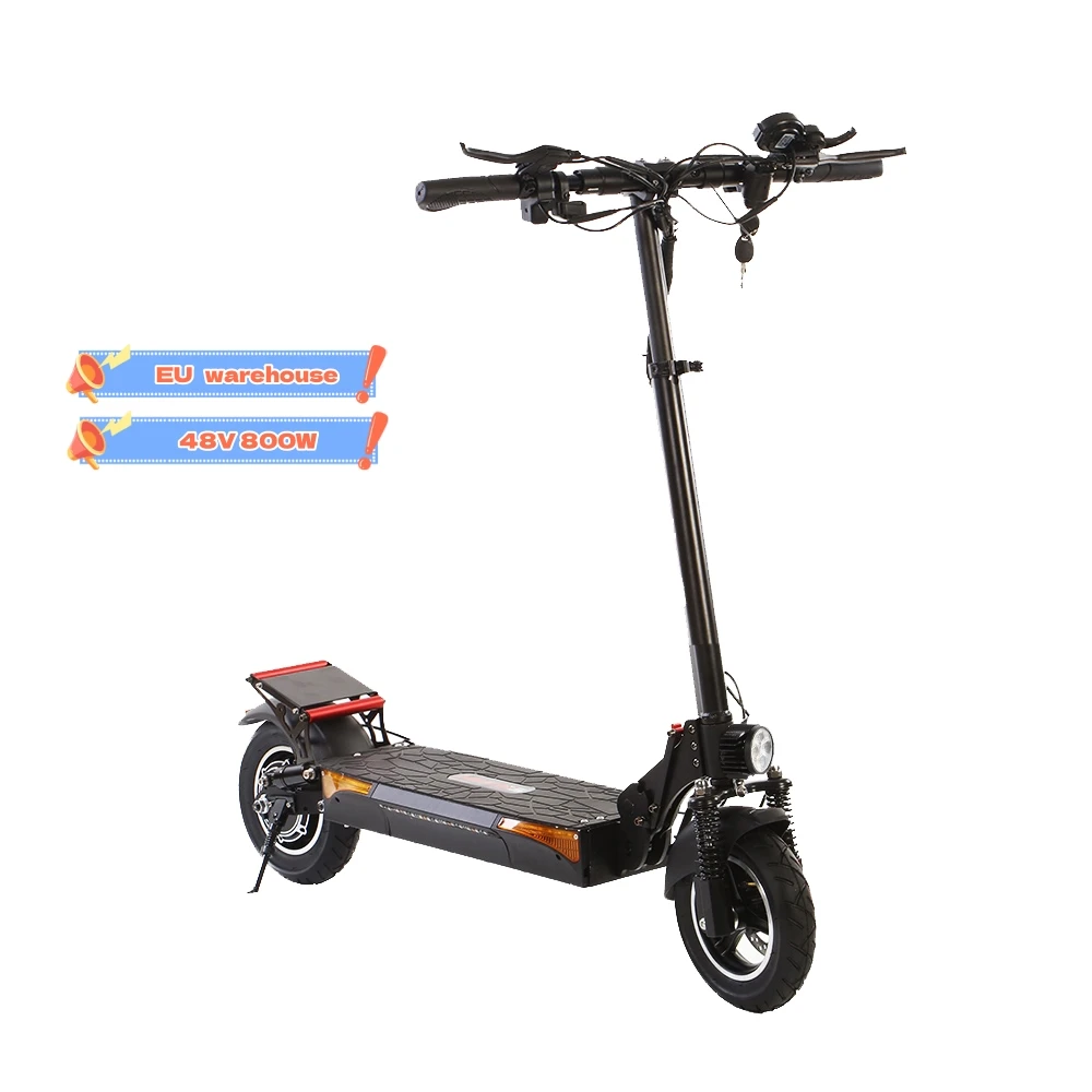 

EU stock Factory direct supply 800W 10Inch Adult 2 Wheels Folding Electric Scooter Mobility E-scooter with CE certificated