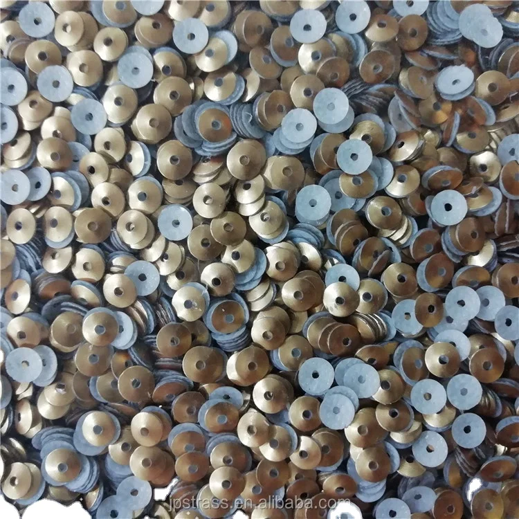 

JPStrass , Silver Sequin Iridescent Spangles Flat beads for Crafts, Sewing, Sequin Slime, Wedding Decoration, More than 50 colors