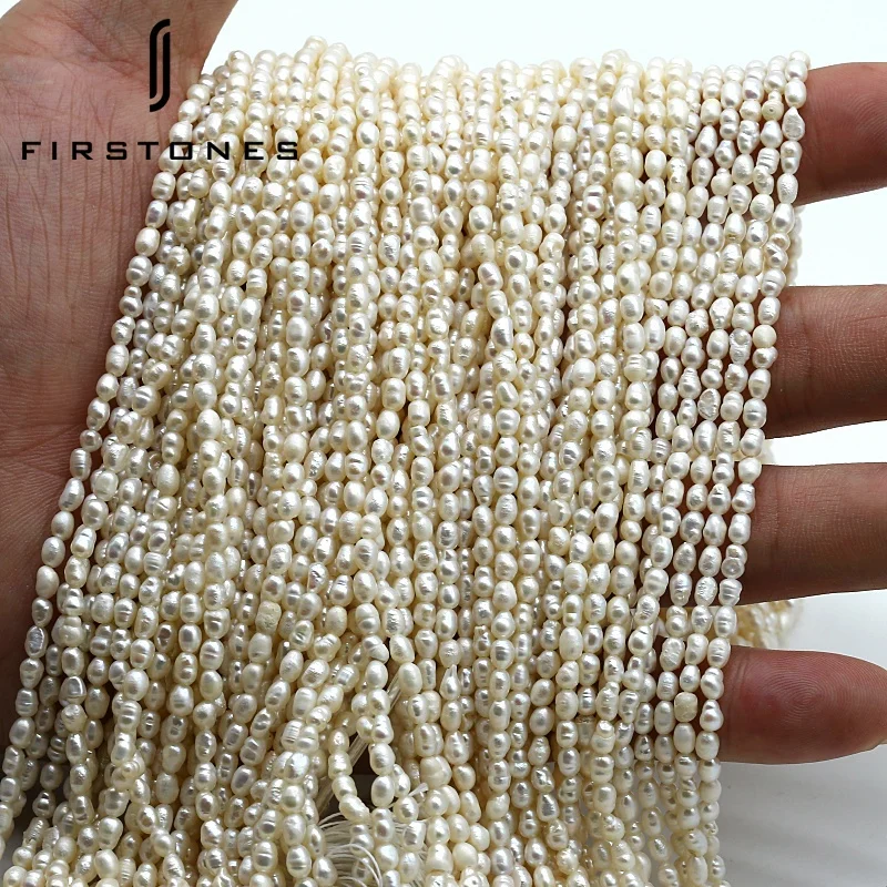 

A Grade Pearls 2.5mm-3mm Rice Shape China Freshwater Loose Pearl For Jewelry Real