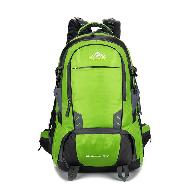 

Wholesale 50L trekking water-proof camping polyester eco friendly backpack hiking backpacks, Customized