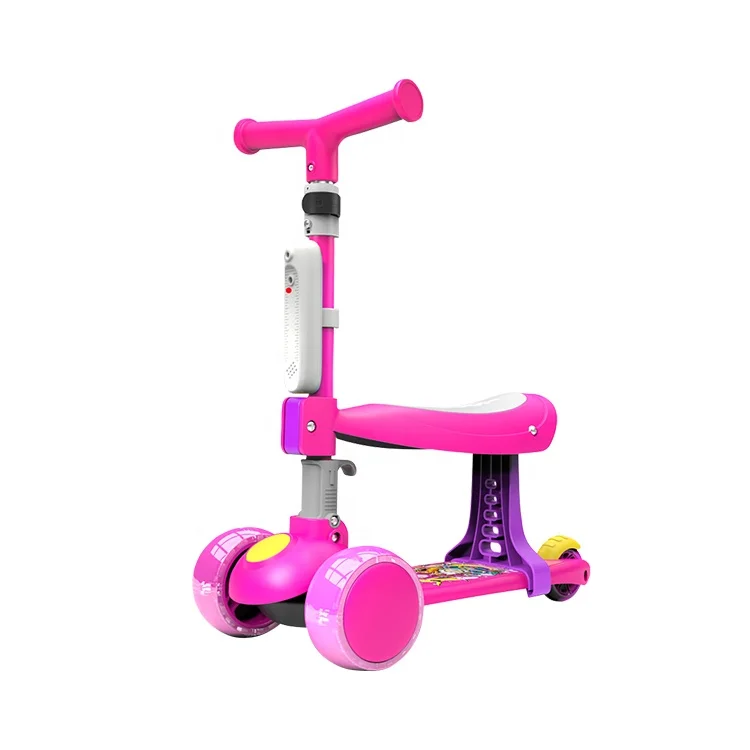 

Flashing folded scooter with light Kick Scooter for Kids 3 Wheel Scooter for Toddlers Girls & Boys