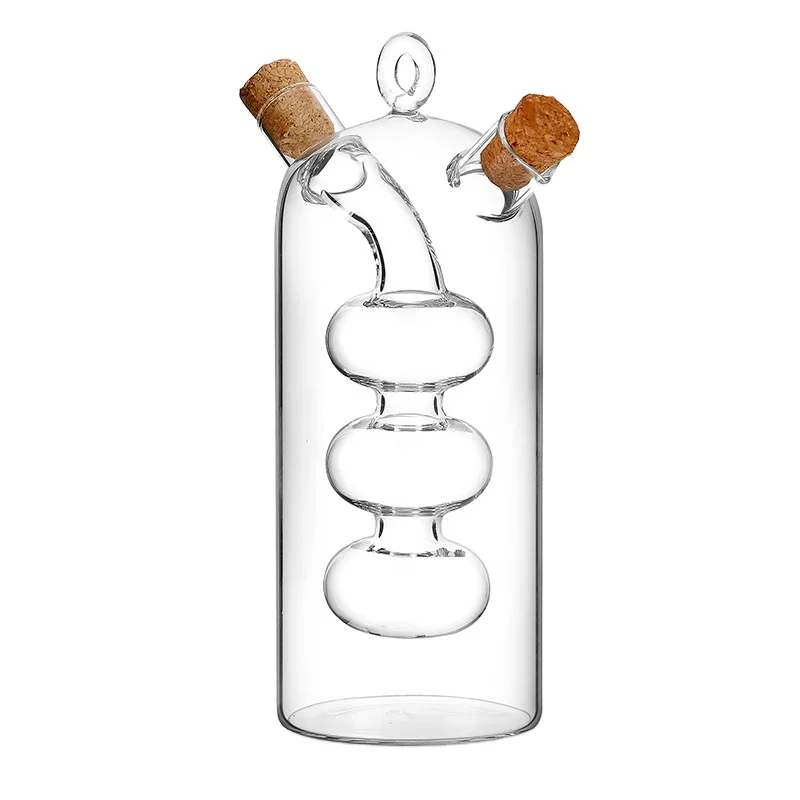 

Oil pot glass cork with lid glass oil pot craft pot