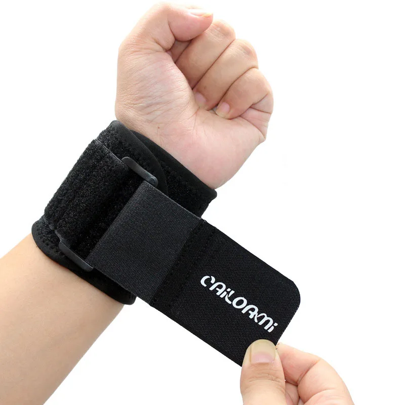 

Wholesale fitness sports bracer leather bracers magnetic for hairstylist Adjustable Wrist Support Wrist Wraps, As picture