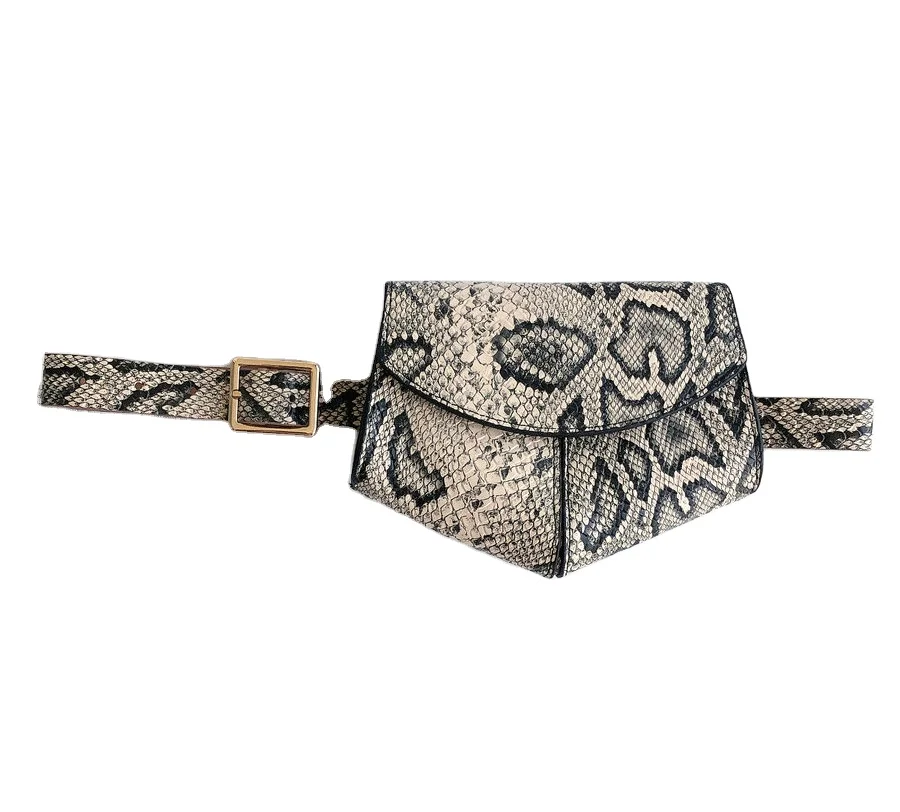 

Snake pattern lady belt waist bag thin belt peach heart personality waist bag belt orange Japanese Korean style zero wallet, Customized color