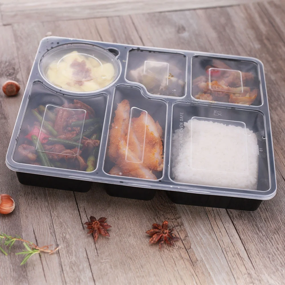 

Soup bowl paired hot selling airtight fruit storage box take away salad container disposable plastic lunch box bento