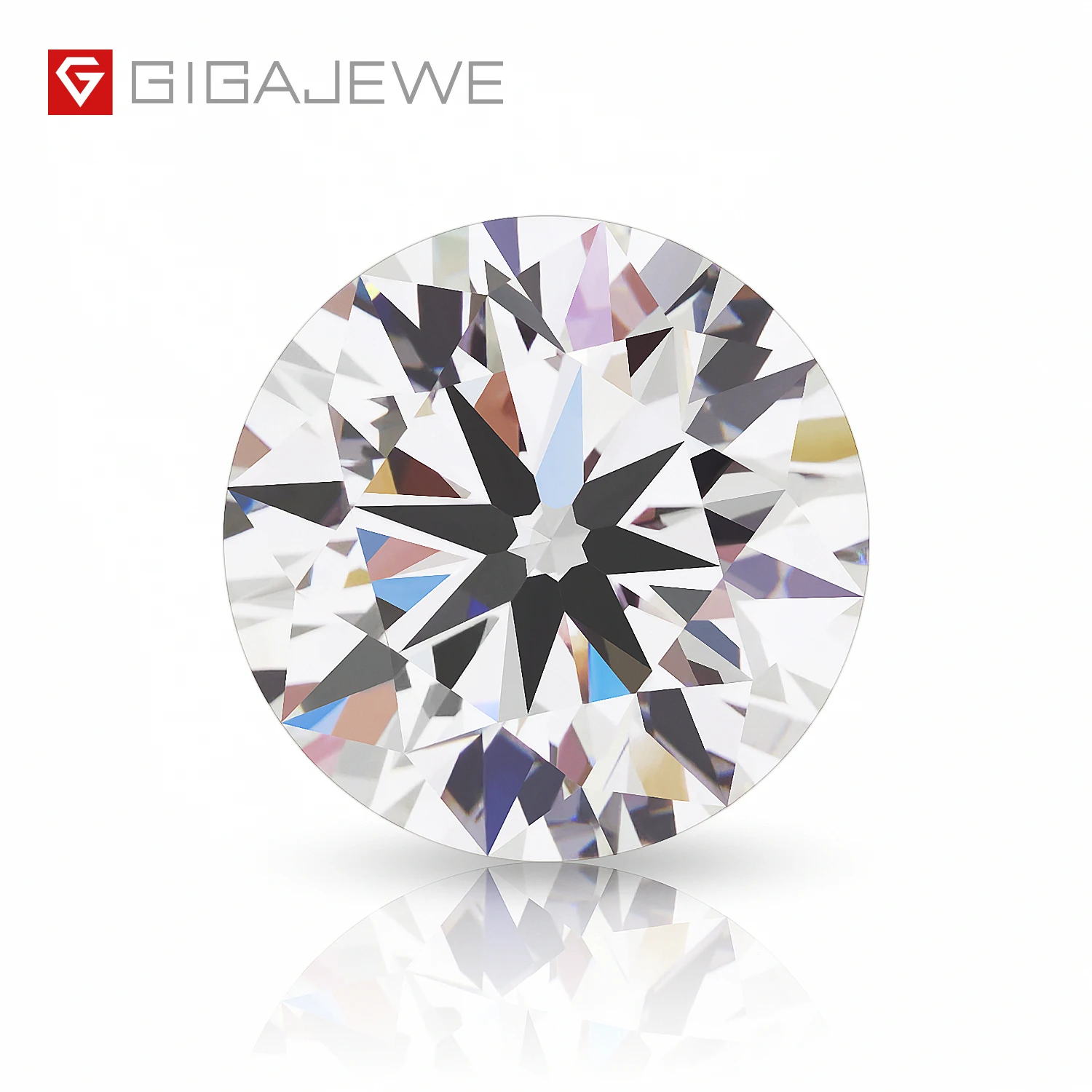 

GIGAJEWE Polished Diamonds Loose Lab Grown Round Brilliant Cut Man Made Diamond Diamond CVD White Color