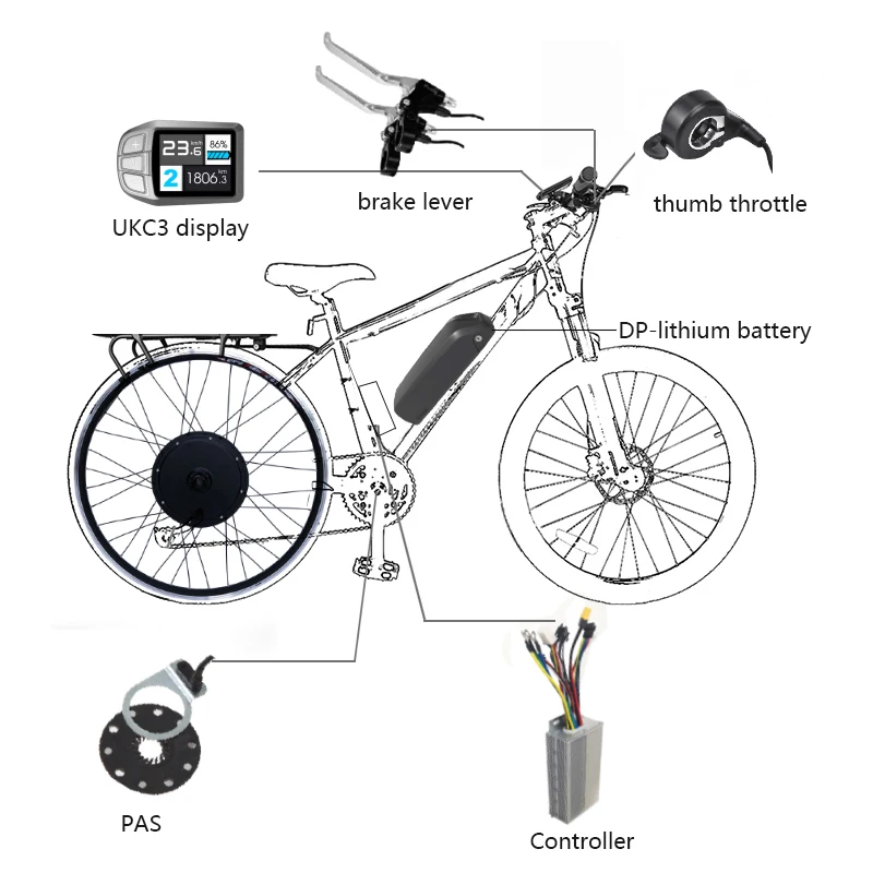 Ncyclebike Integrated Controller waterproof 36v 250w Electric bike ...