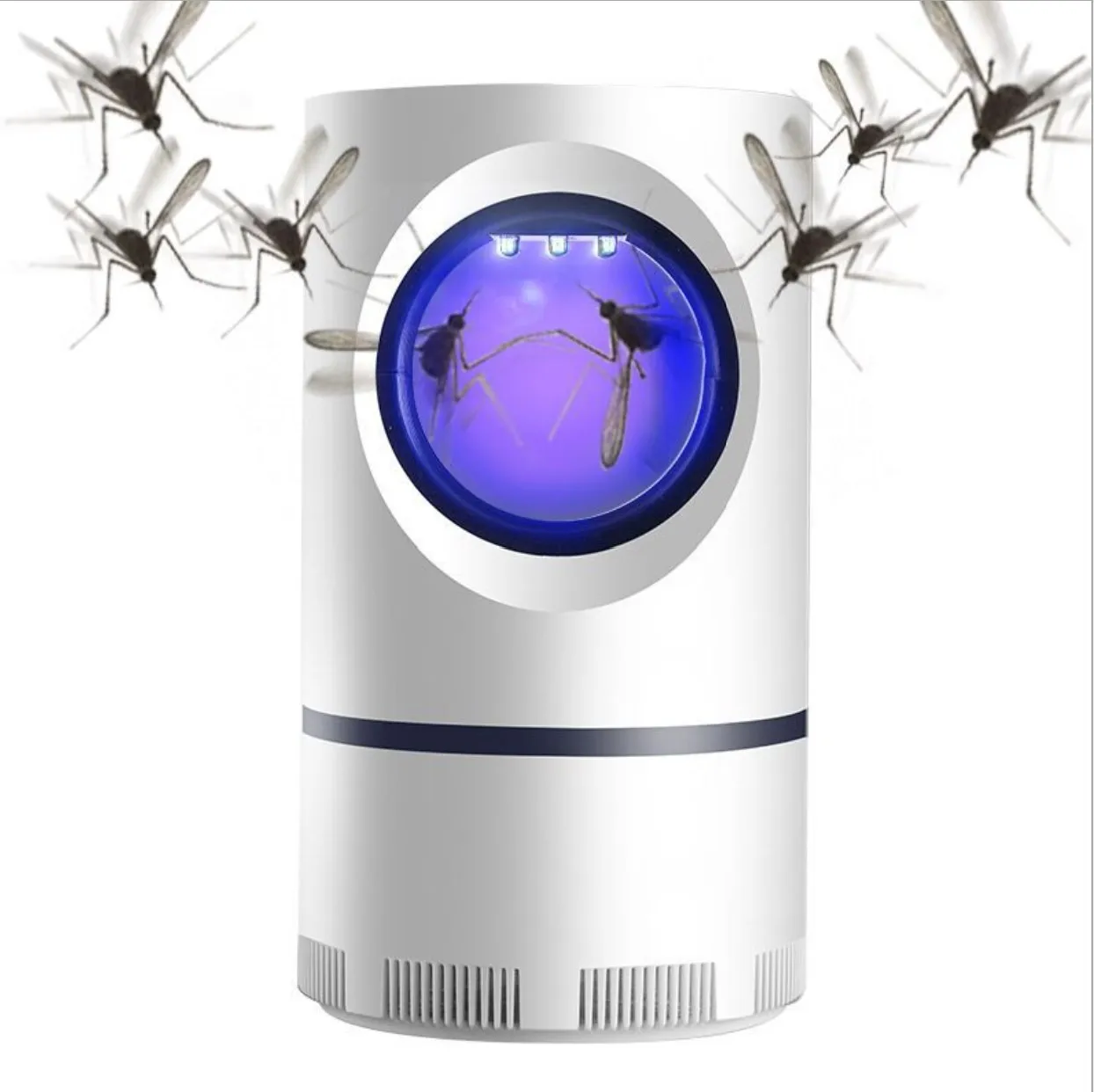 

Electric Mosquito Killer Lamp Radiationless Mosquito Killer Photocatalysis Mute Home LED Bug Zapper Insect Trap Anti Mosquito, White