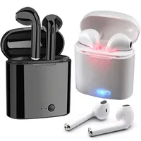 

Cheaper and Good Quality i7 i7s TWS Wireless Earbuds White Wireless Earphones Headset with Mic Stereo V5.0 vs i11 i9s